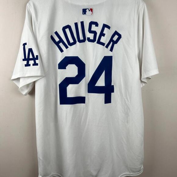 Nike LA Dodgers Jersey #24 HOUSER Men’s L White MLB Baseball 2025 Home Dri-FIT - Picture 3 of 8